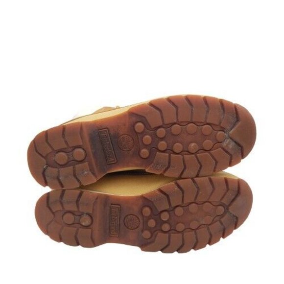 Timberland Mens Euro Dub Ankle Boots Beige Leather Lace Up Padded Collar Sz 8.5M - Picture 6 of 6